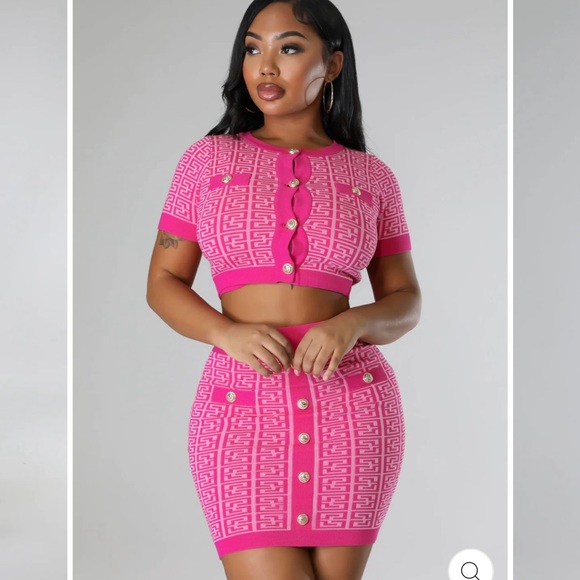 3 piece knit skirt set - Picture 2 of 3